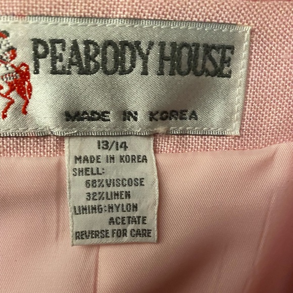 NWOT vintage Peabody House Linen Blazer, Pink - Picture 2 of 16